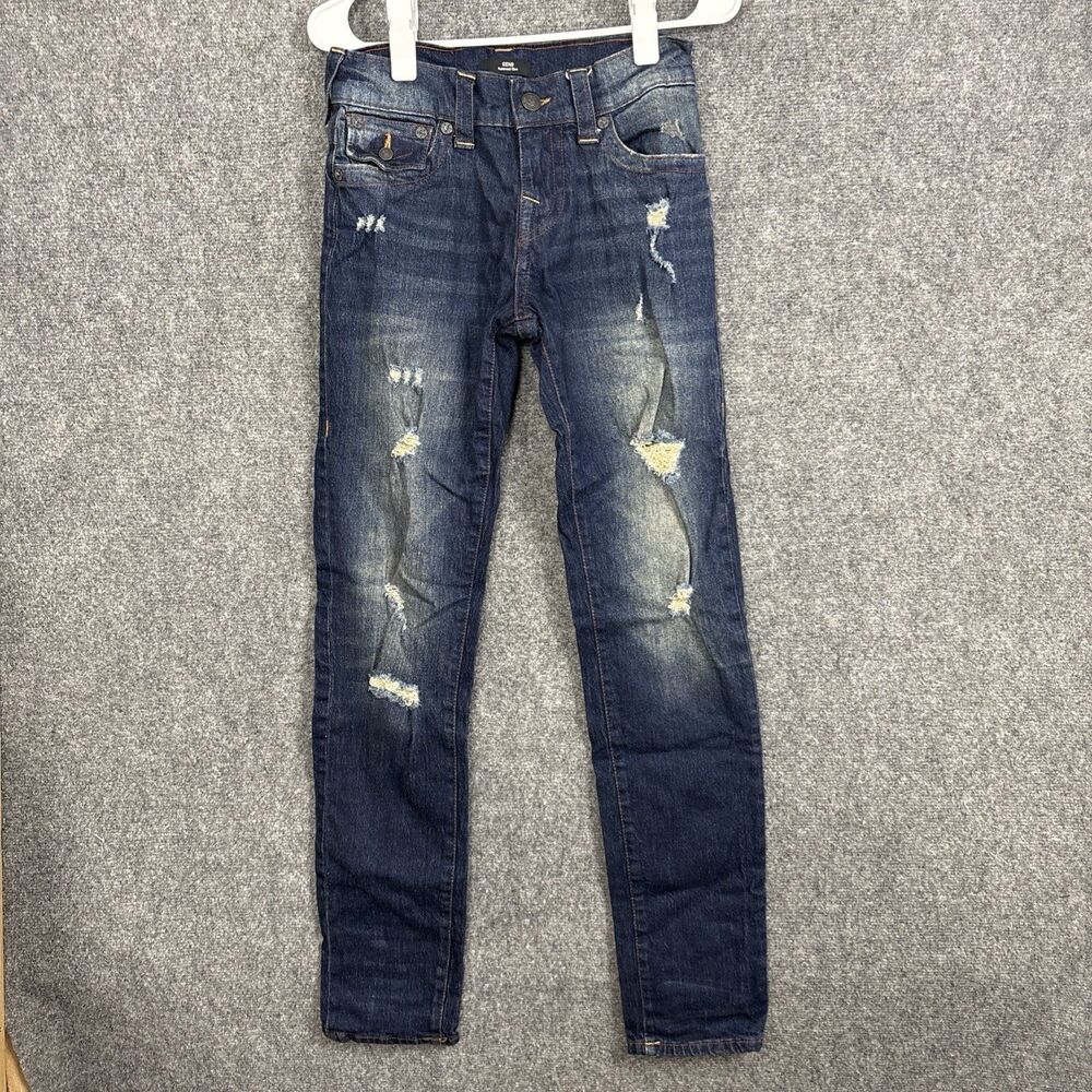 True Religion Jeans Mens Size 28 Blue Denim Geno Relaxed Slim